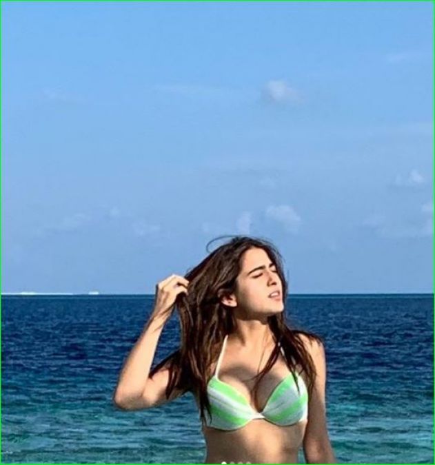 Sara Ali Khan is not behind in wearing bikini even after being trolled