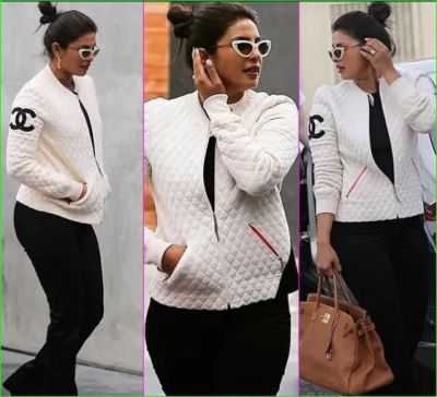 Priyanka Chopra's savage look in a black and white outfit surfaced