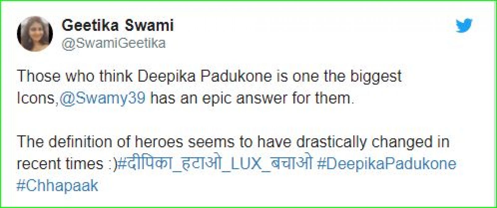 Deepika becomes target of trollers, trend is removing her from Lux ad