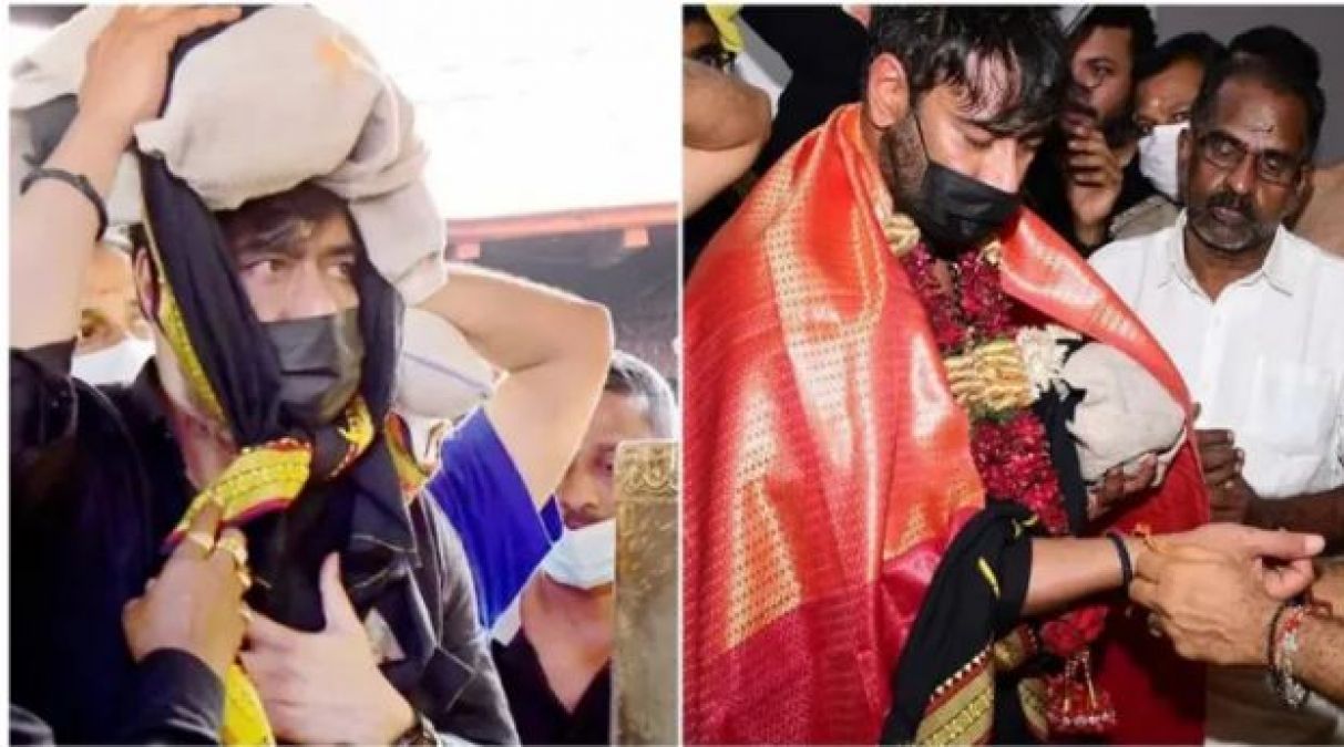 Ajay visits Lord Ayyappa after 41 days of rigorous practice, photos revealed