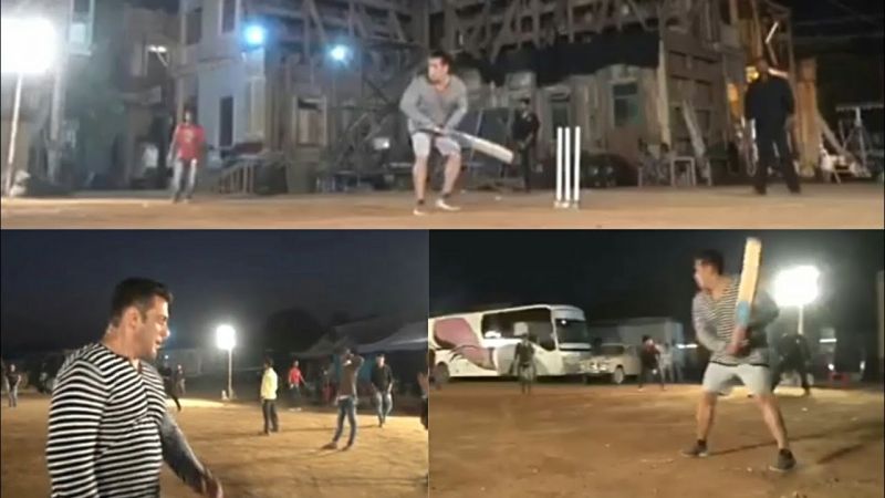 फिल्म की शूटिंग छोड़ क्रिकेट खेलने लगे भाईजान, शेयर किया वीडियो