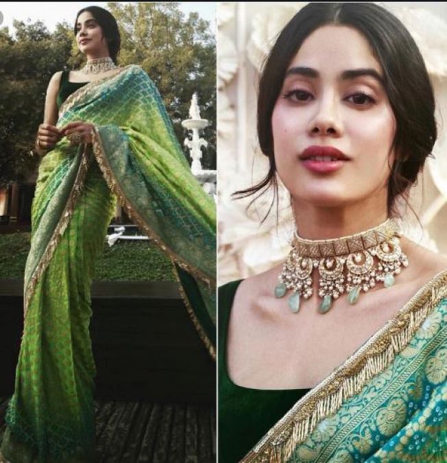 Janhvi Kapoor’s latest picture in saree will remind you of her mom Sridevi, see pic here