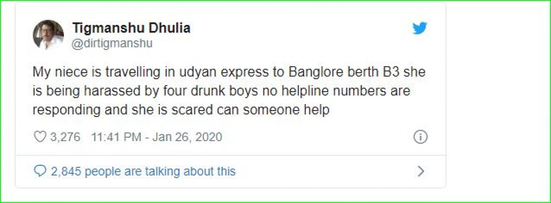 Tigmanshu Dhulia's niece molested in train, says 'Helpline is of no use...'