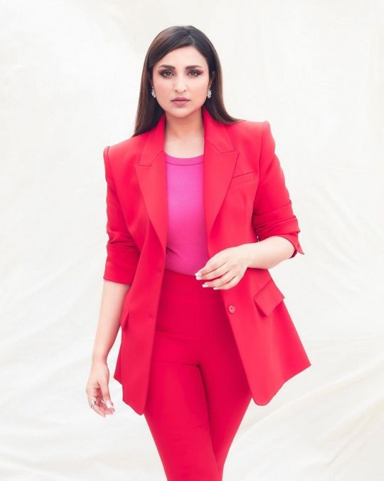 Parineeti Chopra wreaked havoc in a red pant suit