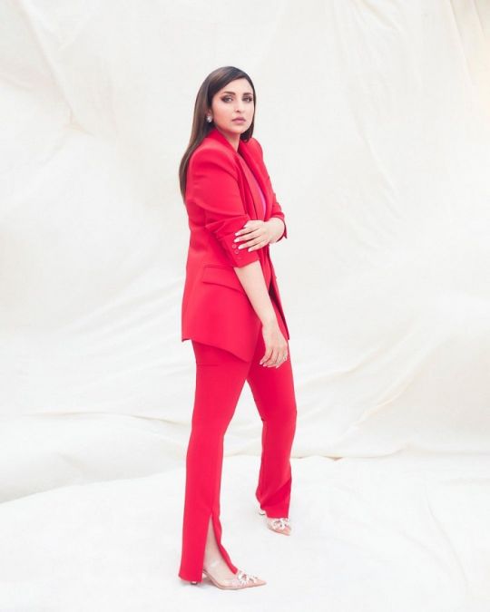 Parineeti Chopra wreaked havoc in a red pant suit