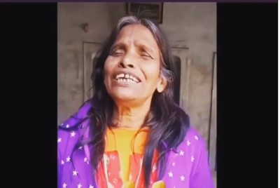 Ranu Mondal sings 'Kacha Badam' in her own style, users said- 'Oo Bhai Maaro Mujhe'