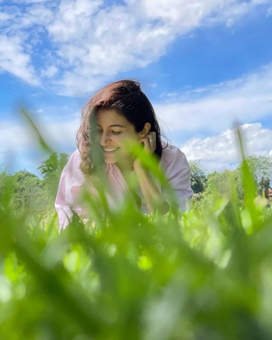 Anushka Sharma was seen enjoying nature