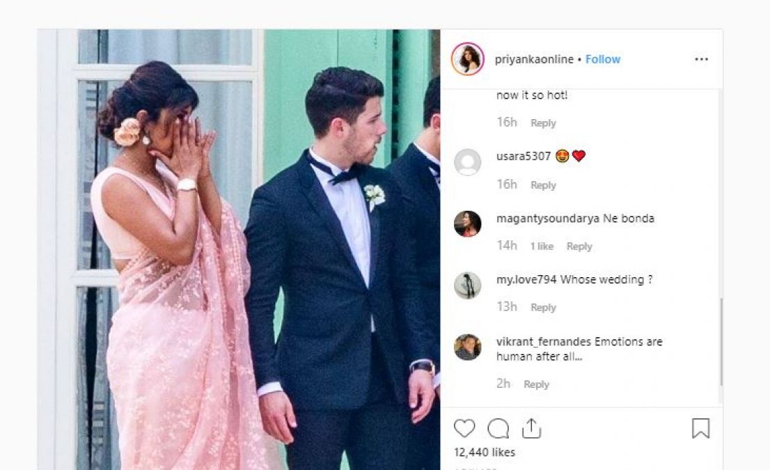 Priyanka crying in the in-laws wedding, See Photos here