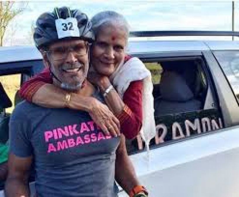 Milind Soman shares video of mother doing push-ups, Watch here