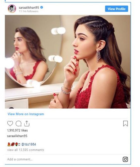 Sara Ali Khan is taking the internet on the storm with her latest picture!