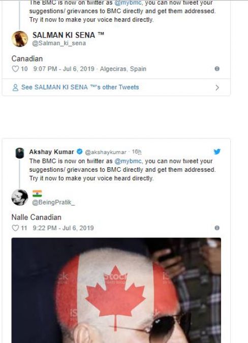 Akshay Kumar again got surrounded because of Canadian citizenship; got trolled on BMC tweet