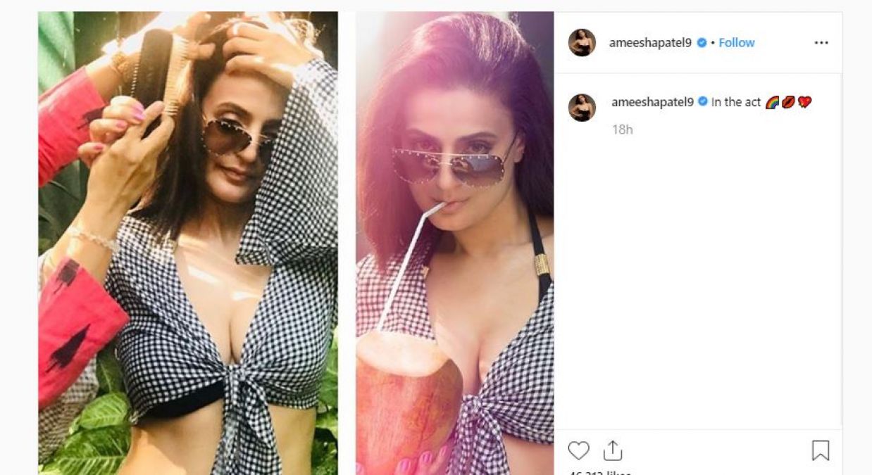 Amisha Patel showed off her cleavage, looked extremely sexy in the new photo!