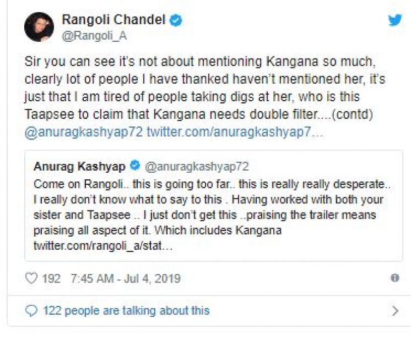 Differences continue in Tapsi-Kangana, Bollywood Queen says, 'Ready for this job'