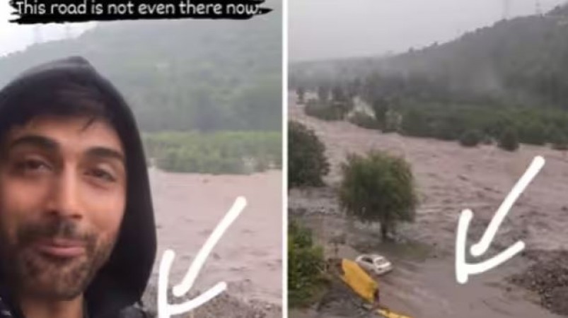 बाढ़ में फंसे बॉलीवुड एक्ट्रेस के बेटे, शेयर किया दिल दहला देने वाला VIDEO