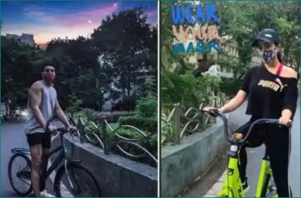 Ibrahim-Sara set out for bicycle ride wearing mask