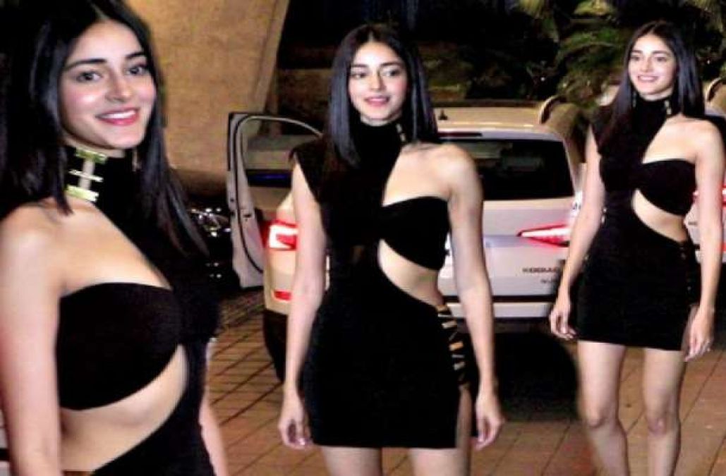 Got a Skype date? Ananya Panday's sexy body-hugging black dress is perfect  for it | VOGUE India