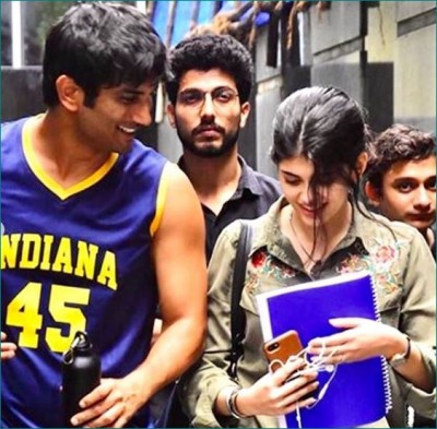 Sanjana Sanghi shared picture of 'Dil Bechara' shoot with Sushant Singh Rajput