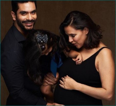 Neha Dhupia to become mother for second time, shares photo in baby bump