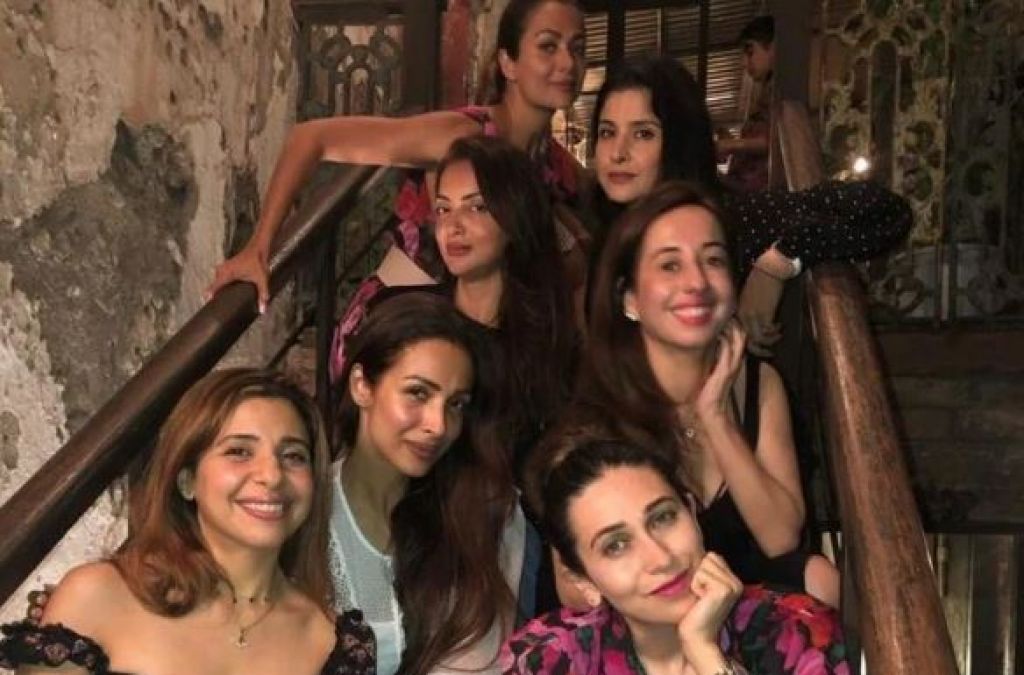 On her way back from the holiday, Malaika had fun with her girl gang; see photos!