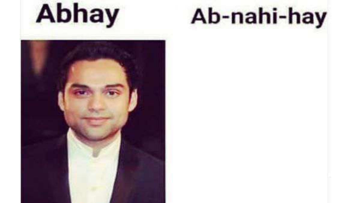 Abhay Deol shared his own funny Meme, saying, 