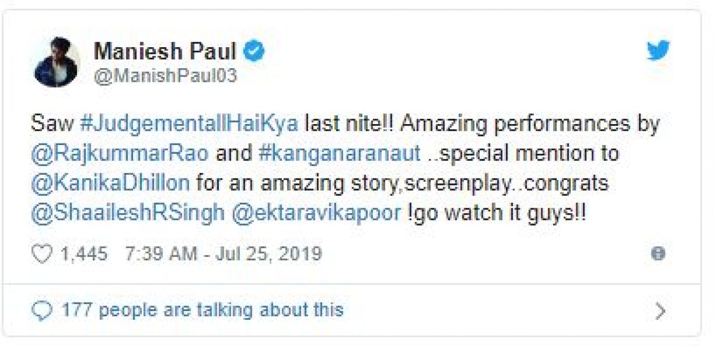Read Bollywood reviews on Kangana-Rajkumar's 'Judgemetal Hai Kya'