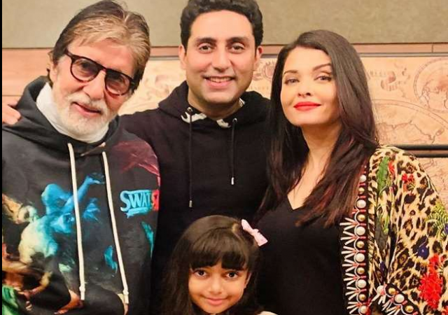 This person stops Amitabh from crying when Aishwarya and Aaradhya were discharged from hospital