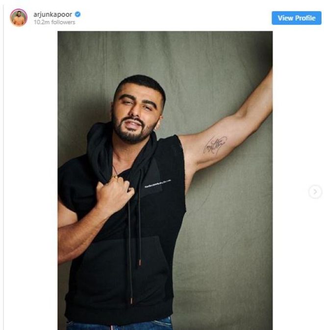 Arjun Kapoor shows off his new tattoo and shares why it is special