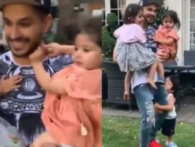 Video: Because of this reason Taimur was crying desperately by holding Kunal Khemu's feet!