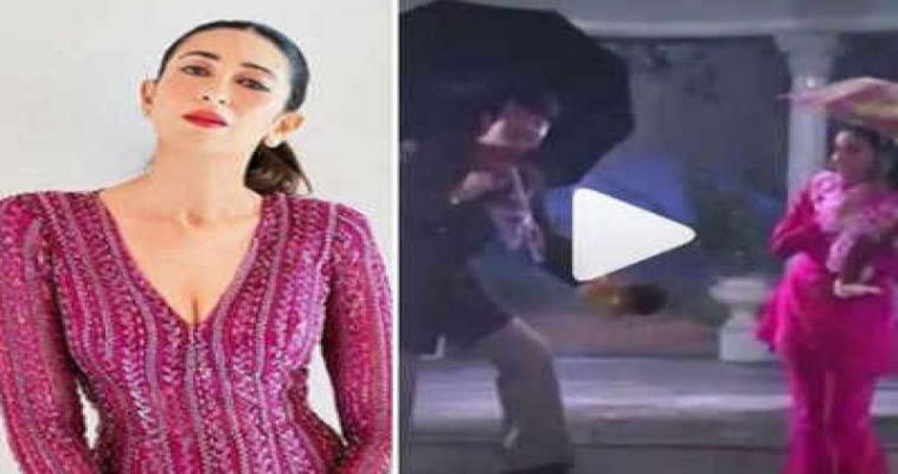 After watching her mom and dad romance in the rain; Karisma did such a thing, video viral!