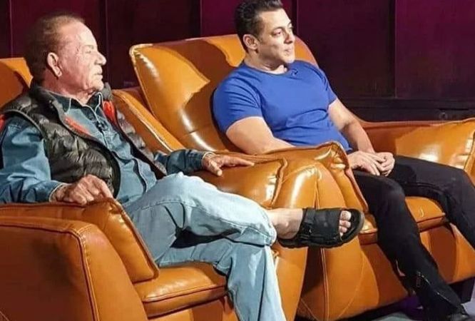 Salman was seen with father and sister while promoting 'Bharat'