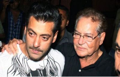 Salman is talking to his father through video call