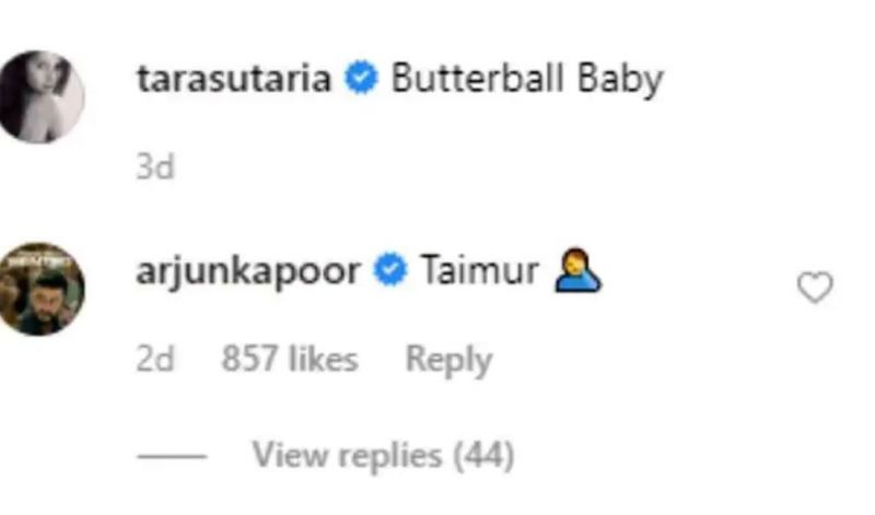Arjun Kapoor thinks this about Tara Sutaria's Childhood look