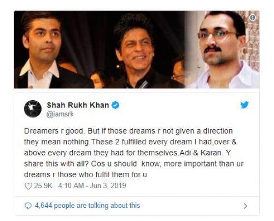 Shahrukh reveals the name of these two personalities in his fame!