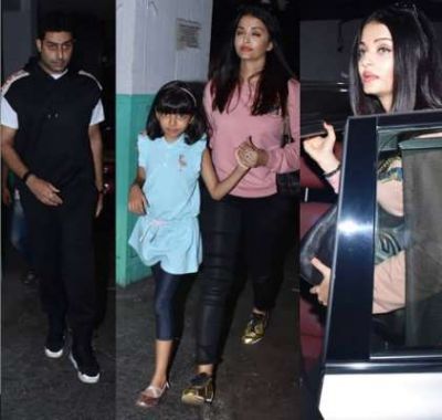 Aishwarya Rai spotted with husband and Kids