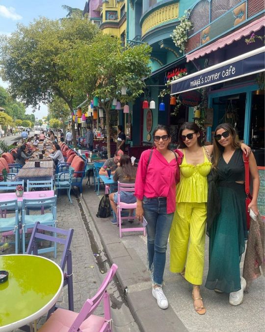 Mouni Roy enjoying holidays with girl gang