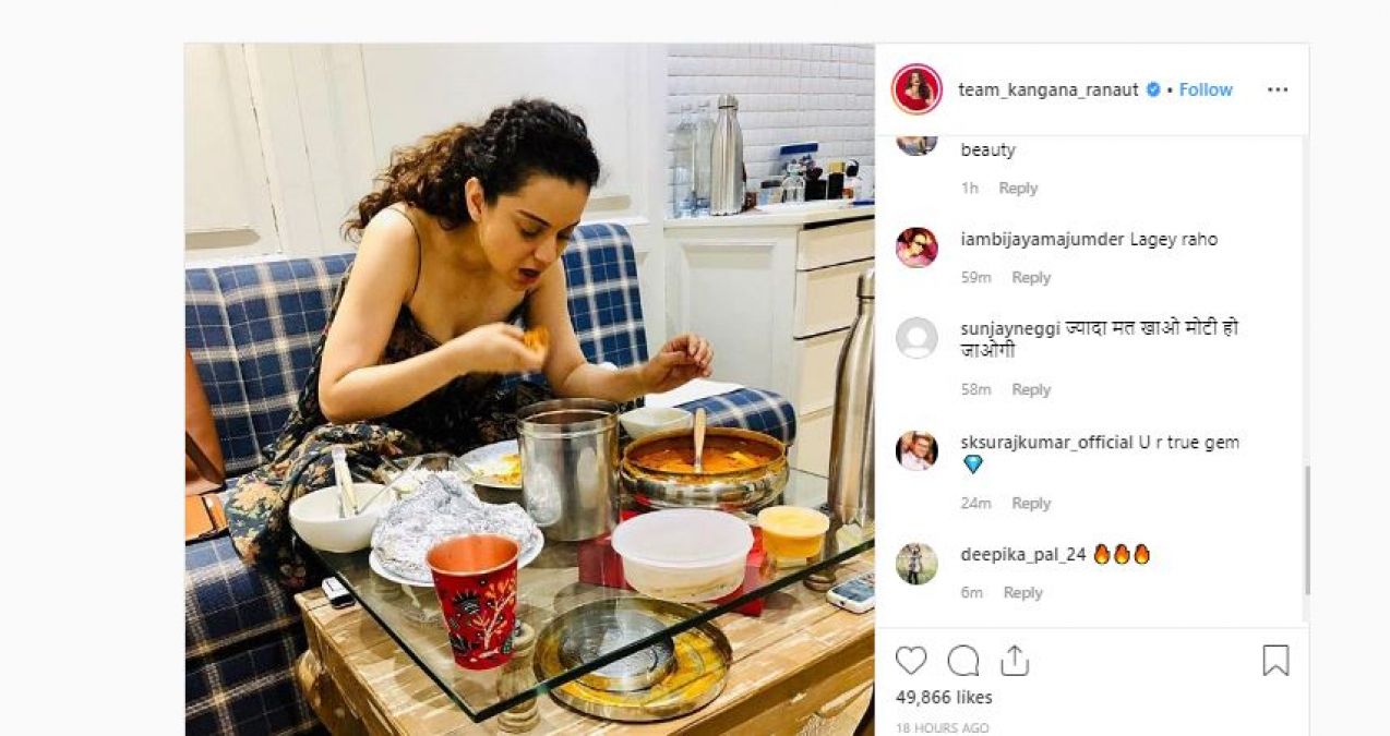 Kangana's new picture is creating a buzz over the internet!