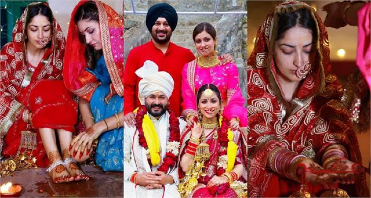 Unseen pictures of Yami and Aditya surfaced after completing one year of marriage