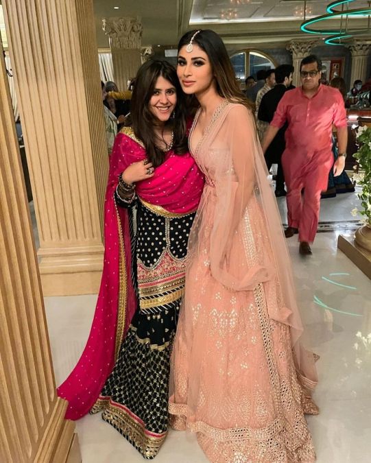 Mouni Roy wishes tv queen on her birthday in a unique way