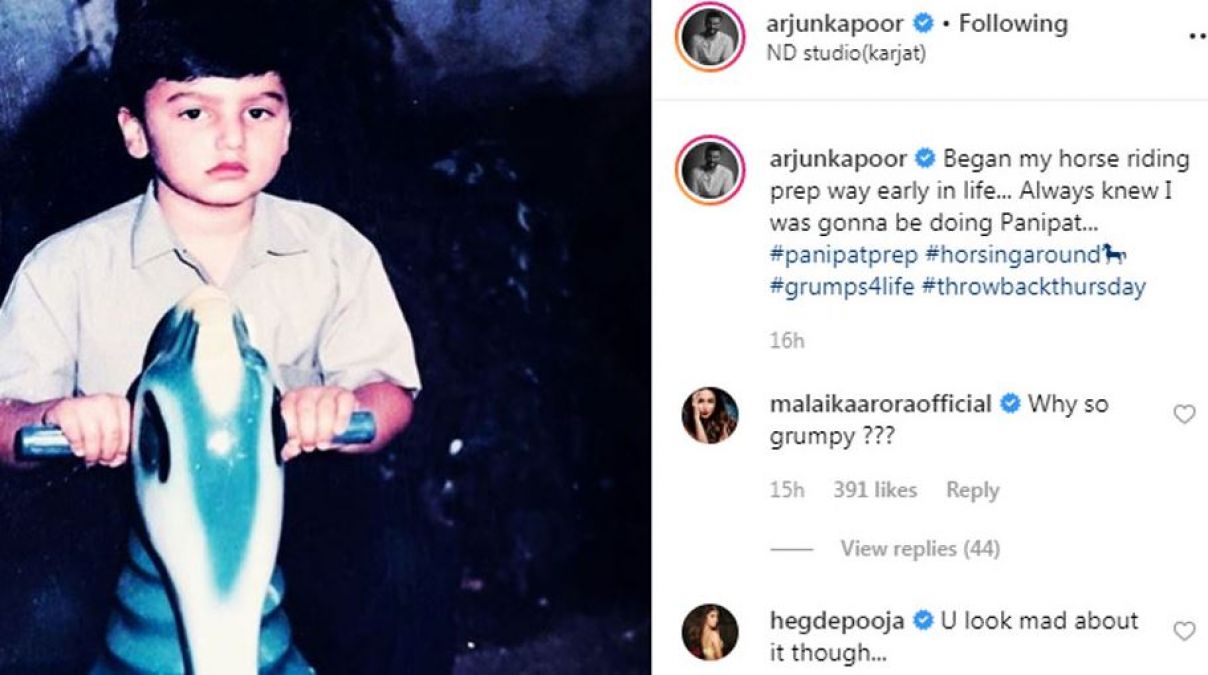 Arjun shares his childhood photo, so Malaika asked this question; read!