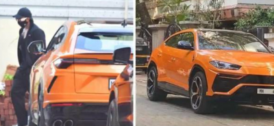 Ranveer Singh spotted with new gleaming Lamborghini car, photos viral