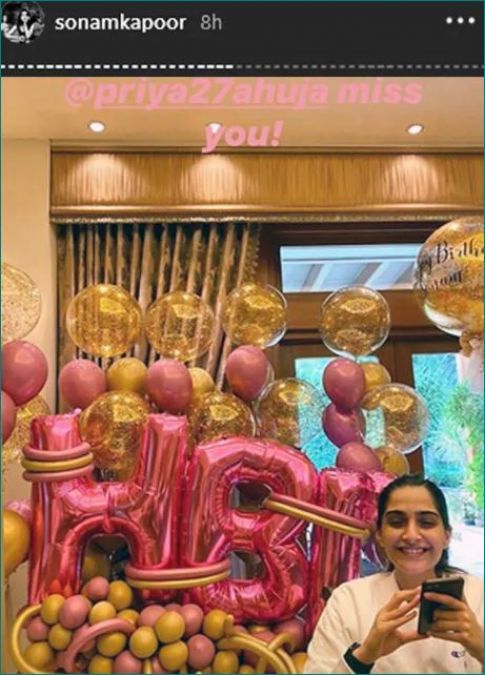Sonam Kapoor shares several pictures from her birthday celebrations at midnight