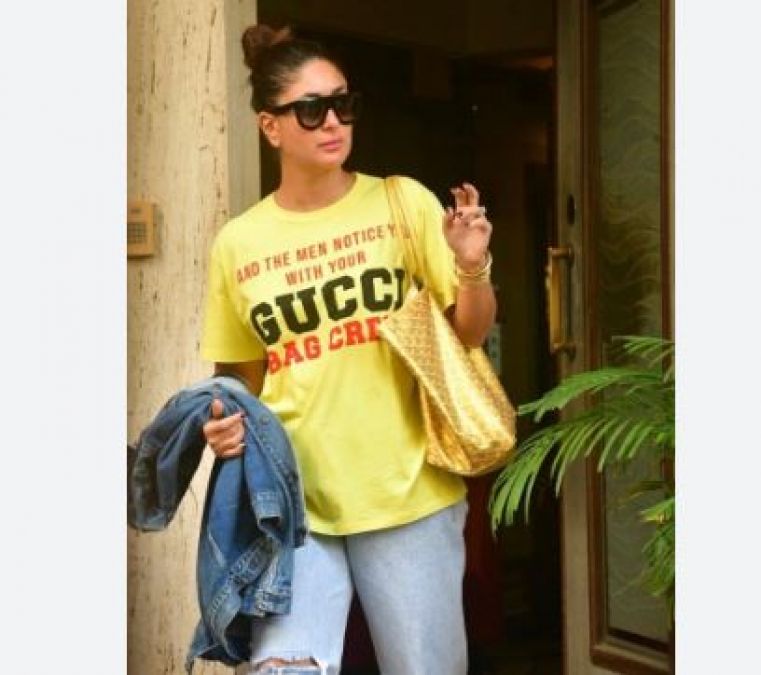 Kareena came out wearing a t-shirt worth 40 thousand