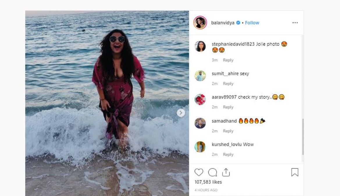 See Picture: Vidya Balan shows her Cleavage very clearly!