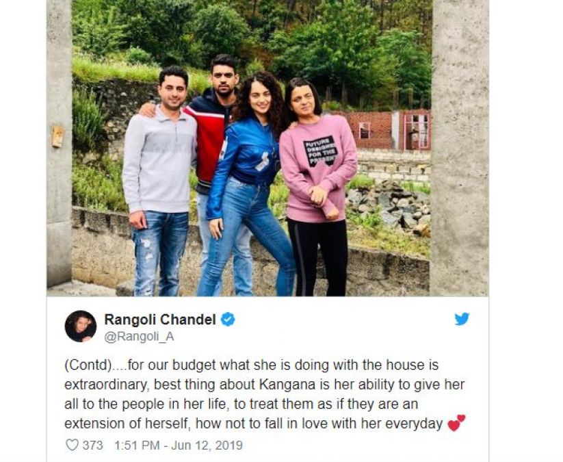 While holidaying in Kullu, Kangana turns designer for sister Rangoli's house!