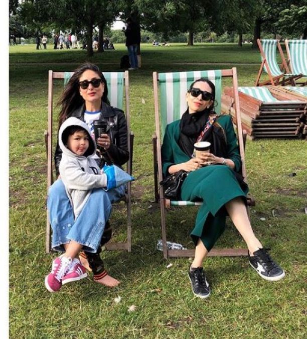 'Bebo' along with sister and son, enjoying her vacations in London