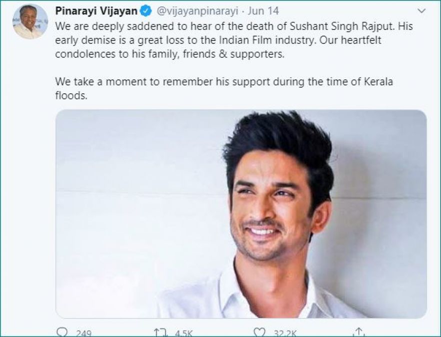 Sushant Singh Rajput had donated 1 crore on behalf of his fan