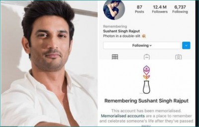 Sushant's Instagram account has been 'memorized', followers are increasing
