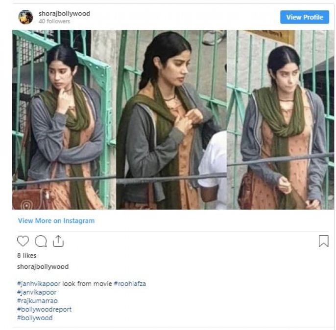 RoohAfza: Janhvi's Non-Glamorous look went Viral From Set