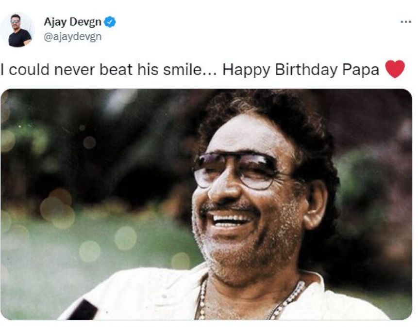 पिता के जन्मदिन पर भावुक हुए अजय देवगन, किया इमोशनल पोस्ट