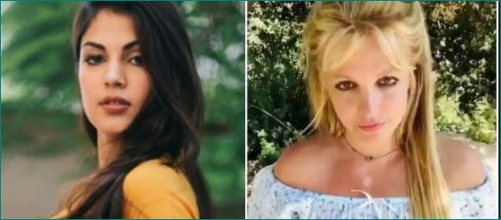 Rhea Chakraborty support American singer Britney Spears